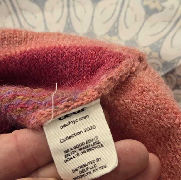 oeuf 100% Baby Alpaca Peony Knit Sweater 0-12 months - Picture 11 of 14